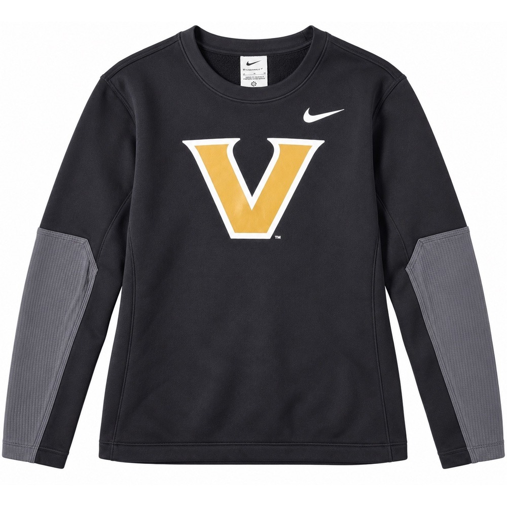 Nike Vanderbilt Sweatshirt M Black Therma-FIT Commodores SEC Gameday Collegiate